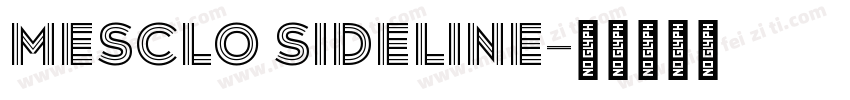 Mesclo Sideline字体转换